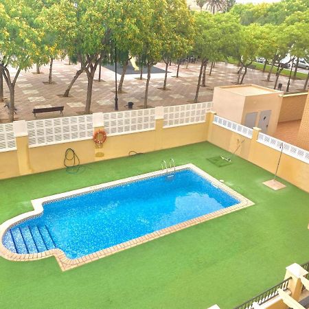 Casa Tino 500M Playa Terraza Garaje Piscina Apartman Aguadulce  Kültér fotó